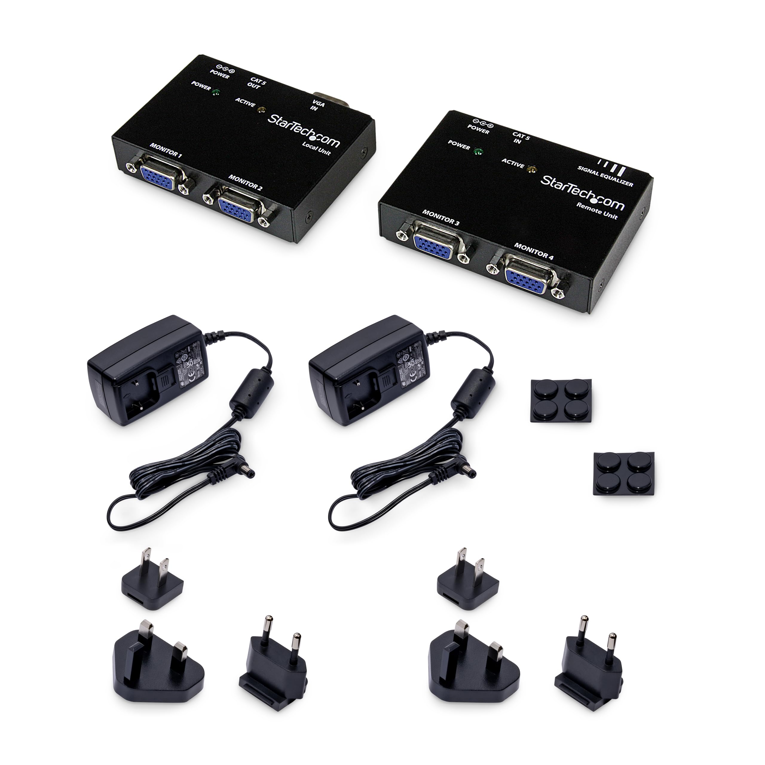 StarTech.com Cat5対応VGAビデオエクステンダ UTPEシリーズ ST121UTPEP wyw801m VGA to Cat 5 Monitor Extender Kit (250ft/80m) - VGA Cat5